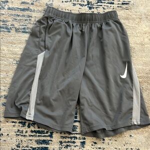 Nike Boys Gray Athletic Shorts